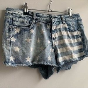 5 for 25 <3 Joe Boxer American Flag Denim Shorts- Size 9